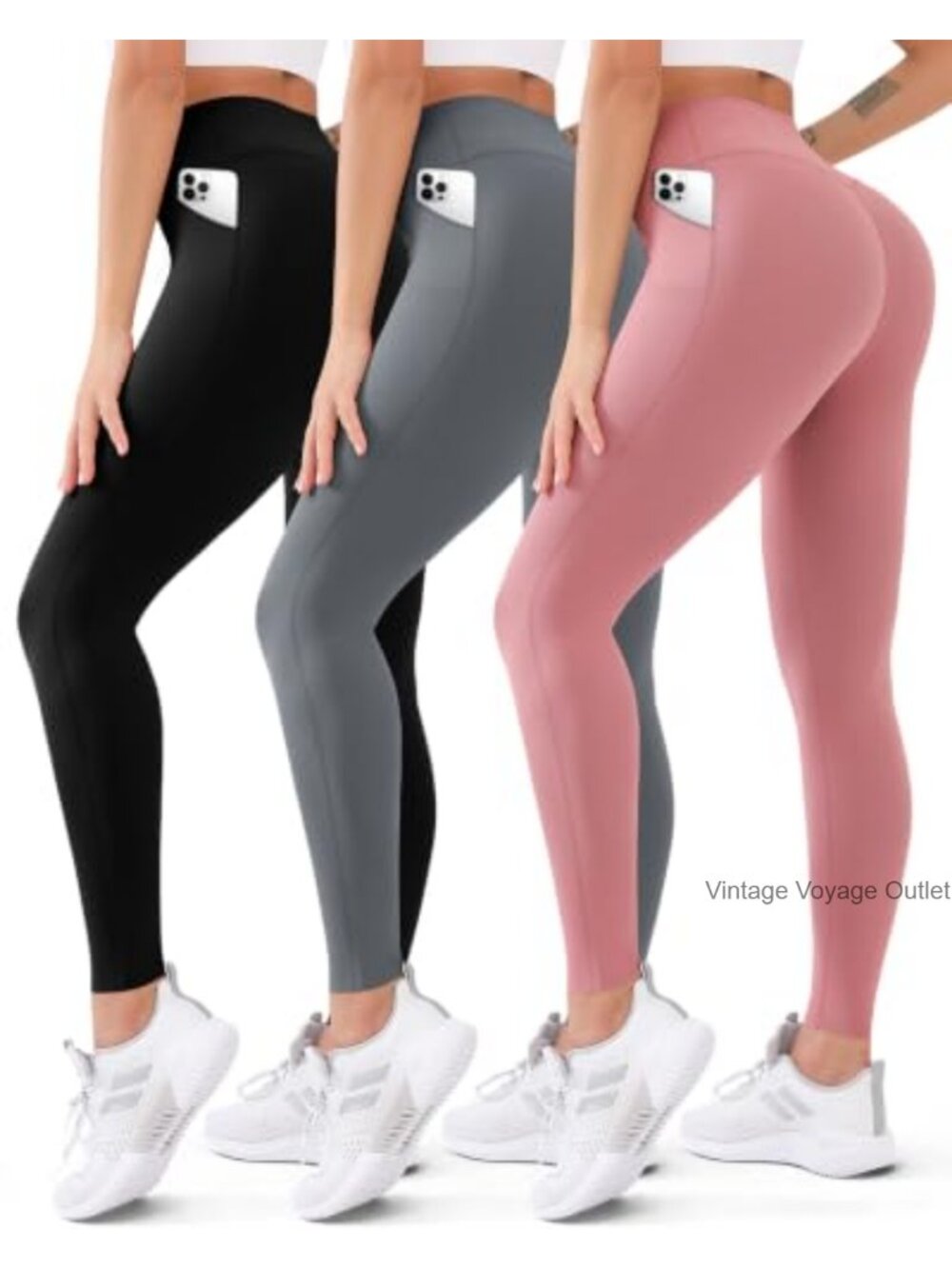 Women High Waisted Butt Lift Leggings Yoga Workout Tummy Control